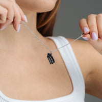 Thumbnail for Baby Bottle Name Necklace - Custom Name Necklace - Custom Necklace - Necklaces for Girlfriend - Personalized Gift for Mom, Girlfriend & Grandmother Necklace Brother & Sisters