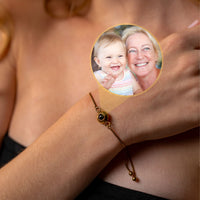 Thumbnail for Bubble Personalized Photo Bracelet For Women - Personalized Gift For Woman - Custom Jewelry For Her - Custom Bracelet Picture - Personalised Photo Gift Bracelet Gold Brother & Sisters