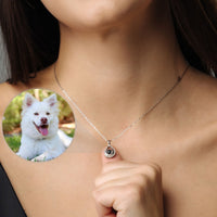 Thumbnail for Drop Photo Personalised Necklace  - Rose Gold Necklace - Custom Necklace Necklace Brother & Sisters