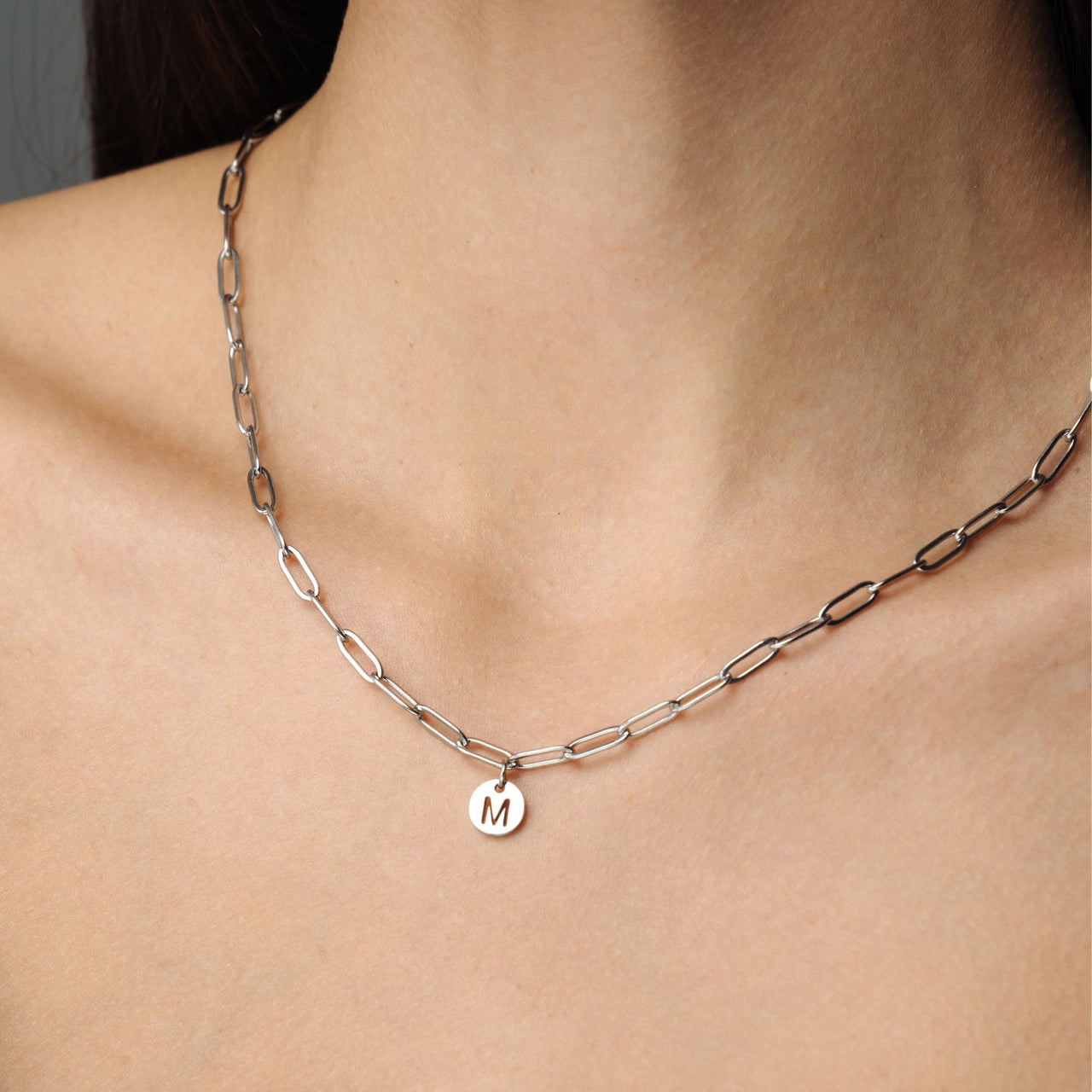 Gold Necklace for a Woman - Trendy Initial Necklace - Woman Necklace - Letter Necklace - Chain Necklace Necklace Silver / A Brother & Sisters