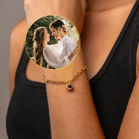 Thumbnail for Halo Personalized Photo Bracelet - Personalized Gift for Women - Custom Jewelry For Her - Custom Bracelet Picture - Personalised Photo Gift Bracelet Brother & Sisters