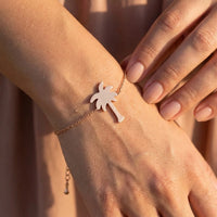 Thumbnail for Palm tree jewellery — close-up of the details, rose gold | SKU: 7819407-rose-gold-color