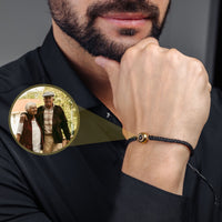 Thumbnail for Man Bracelet - Men's Personalised Bracelet - Classic Personalized Photo Bracelet - Personalized Gift for Men - Custom Jewelry for Him - Custom Bracelet Picture - Personalised Photo Gift Bracelet Brother & Sisters