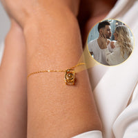 Thumbnail for Memories Personalized Photo Bracelet - Personalized Gift for Women - Custom Jewelry For Her - Custom Bracelet Picture - Personalised Photo Gift Bracelet Gold Brother & Sisters
