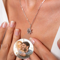 Thumbnail for Sun Photo Necklace - Personalised Necklace - Customised Necklace Necklace Brother & Sisters