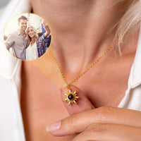 Thumbnail for Sun Photo Necklace - Personalised Necklace - Customised Necklace Necklace Brother & Sisters