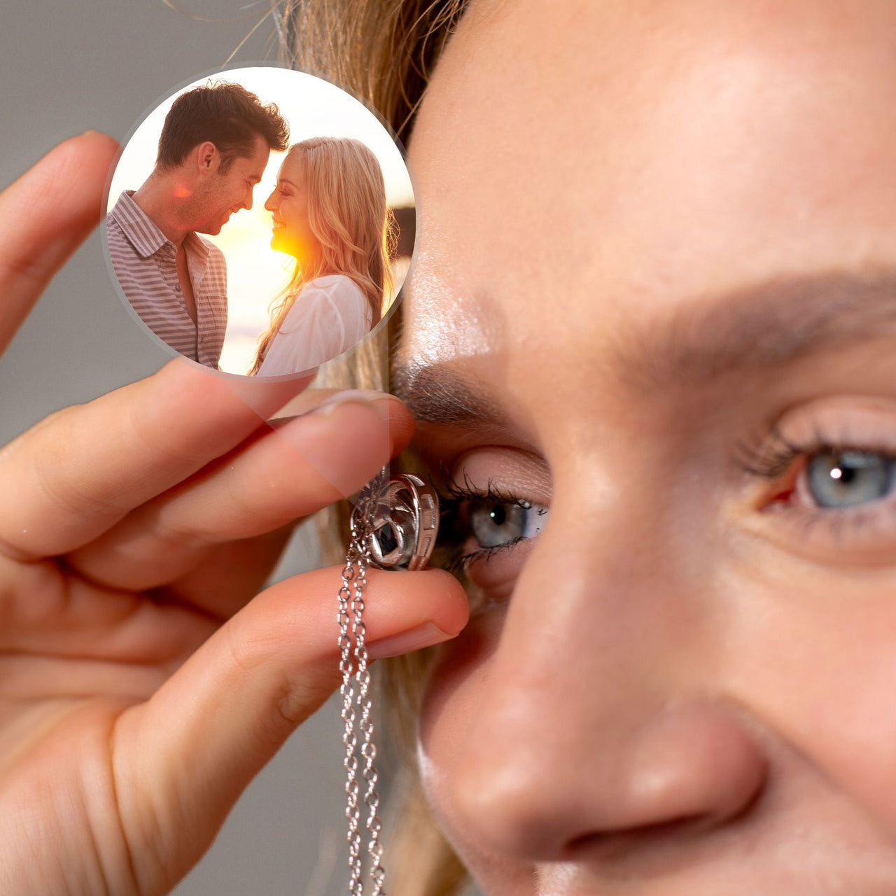 Timeless Photo Personalised Necklace  - Gold Heart Necklace - Silver Heart Necklace - Custom Necklace Necklace Brother & Sisters