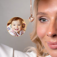 Thumbnail for Timeless Photo Personalised Necklace  - Gold Heart Necklace - Silver Heart Necklace - Custom Necklace Necklace Brother & Sisters