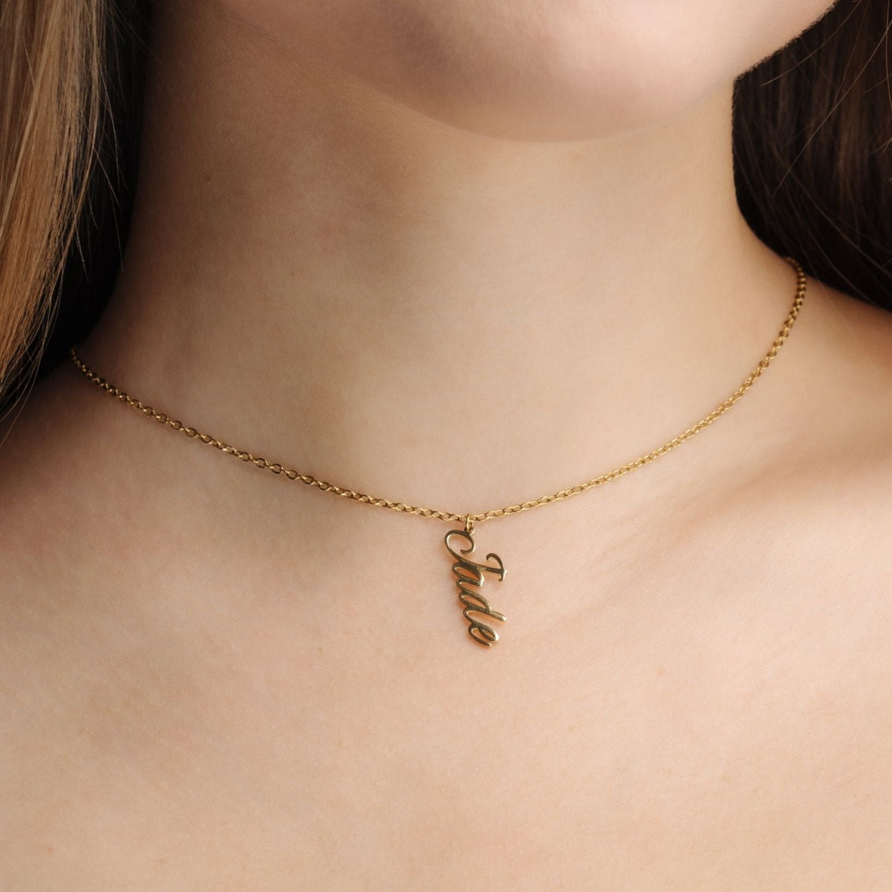 Vertical Name Necklace - Custom Name Necklace - Necklaces for Moms - Personalized Necklace - Necklace for Best Friend Necklace Gold Brother & Sisters