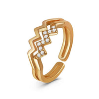 Thumbnail for Gold stacking rings — product photo on a white background, gold
