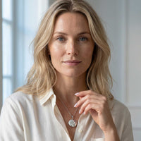 Thumbnail for Round Photo Locket Necklace