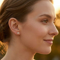 Thumbnail for Crystal Flower Stud Earrings