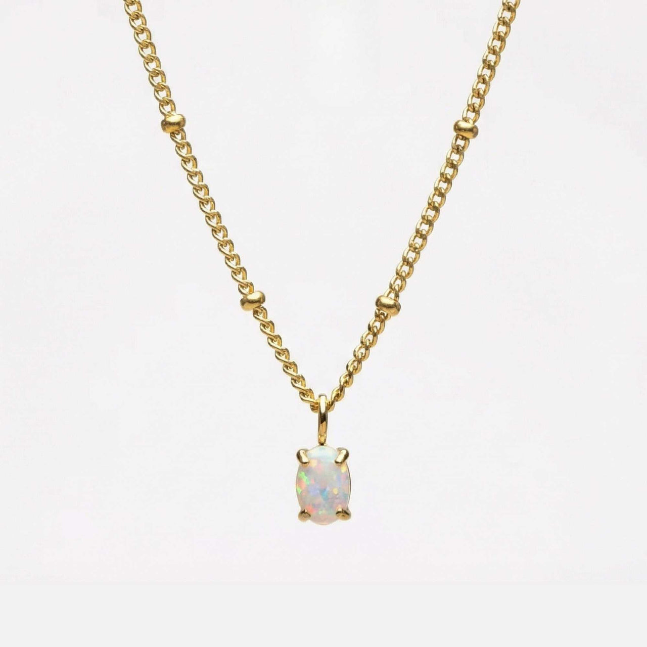 Opal Pendant Necklace