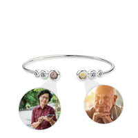 Thumbnail for Double Photo Bangle with Crystals