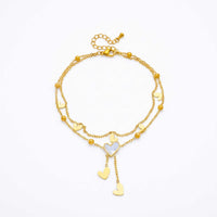 Thumbnail for Heart Pearl Anklet