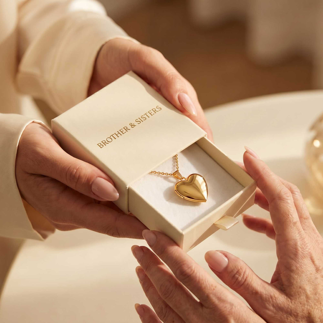 Heart Photo Locket Necklace