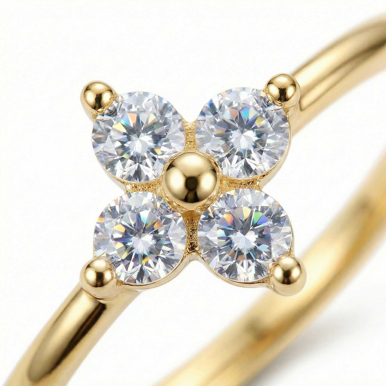 Crystal Flower Ring