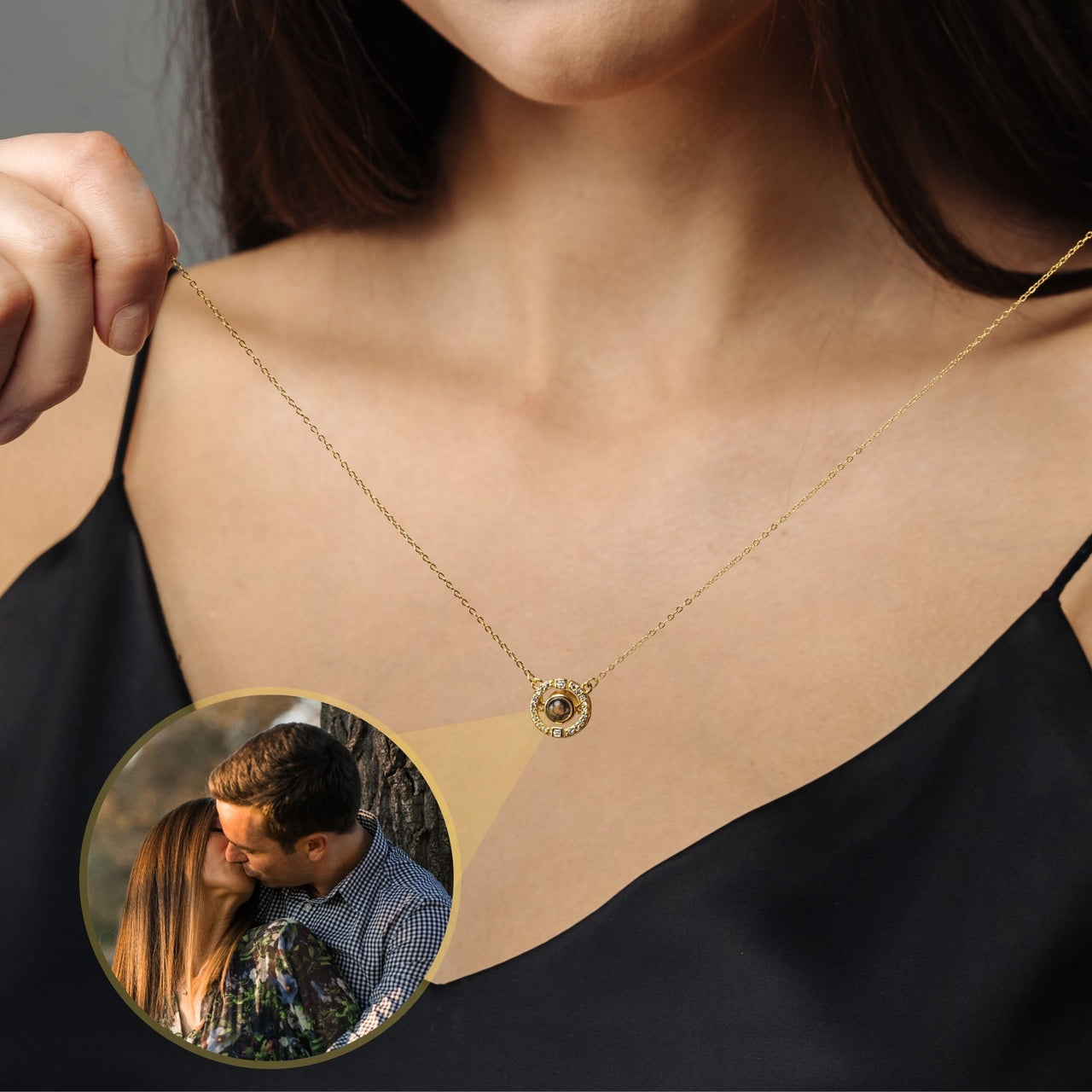 Circular Photo Necklace