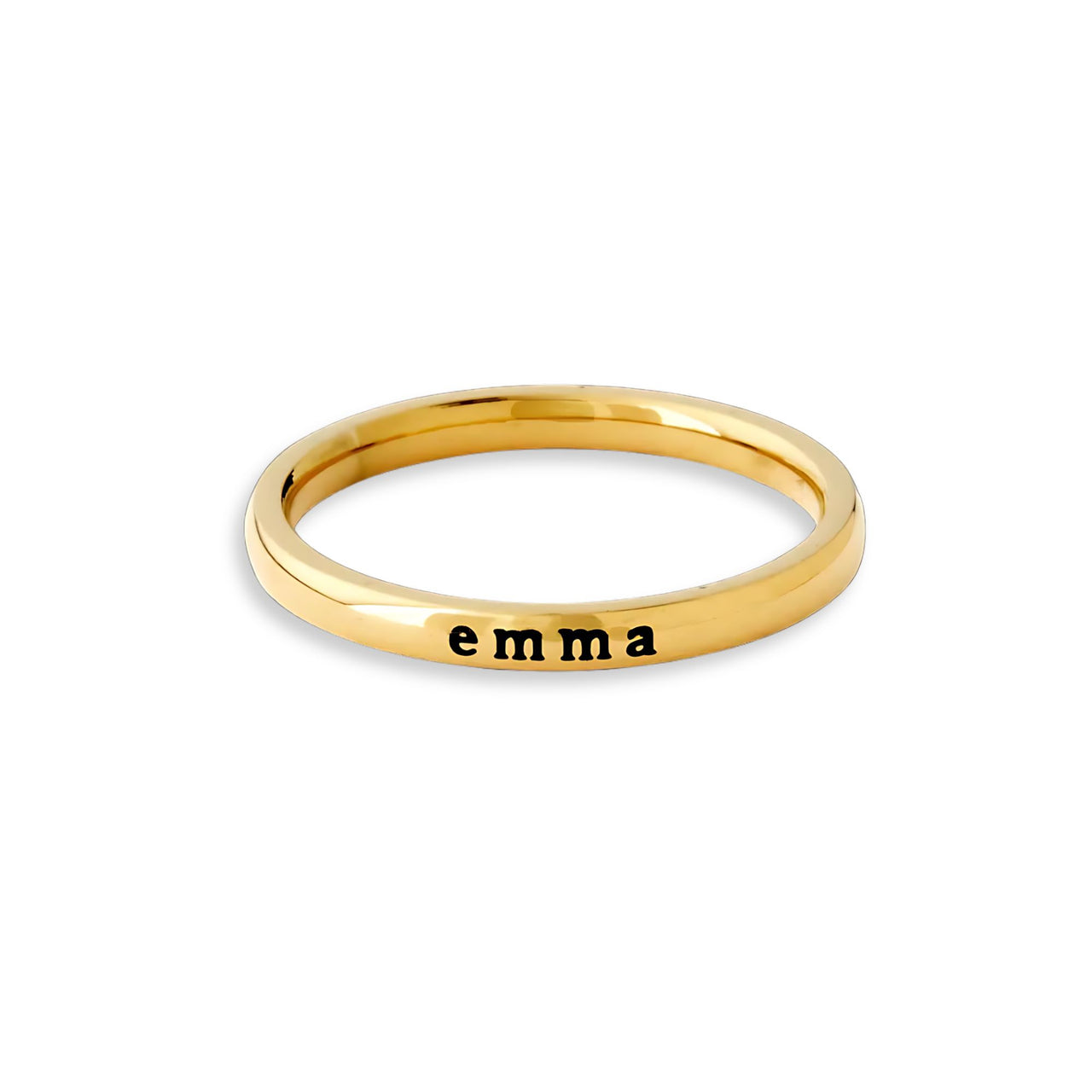 Petite Custom Name Ring