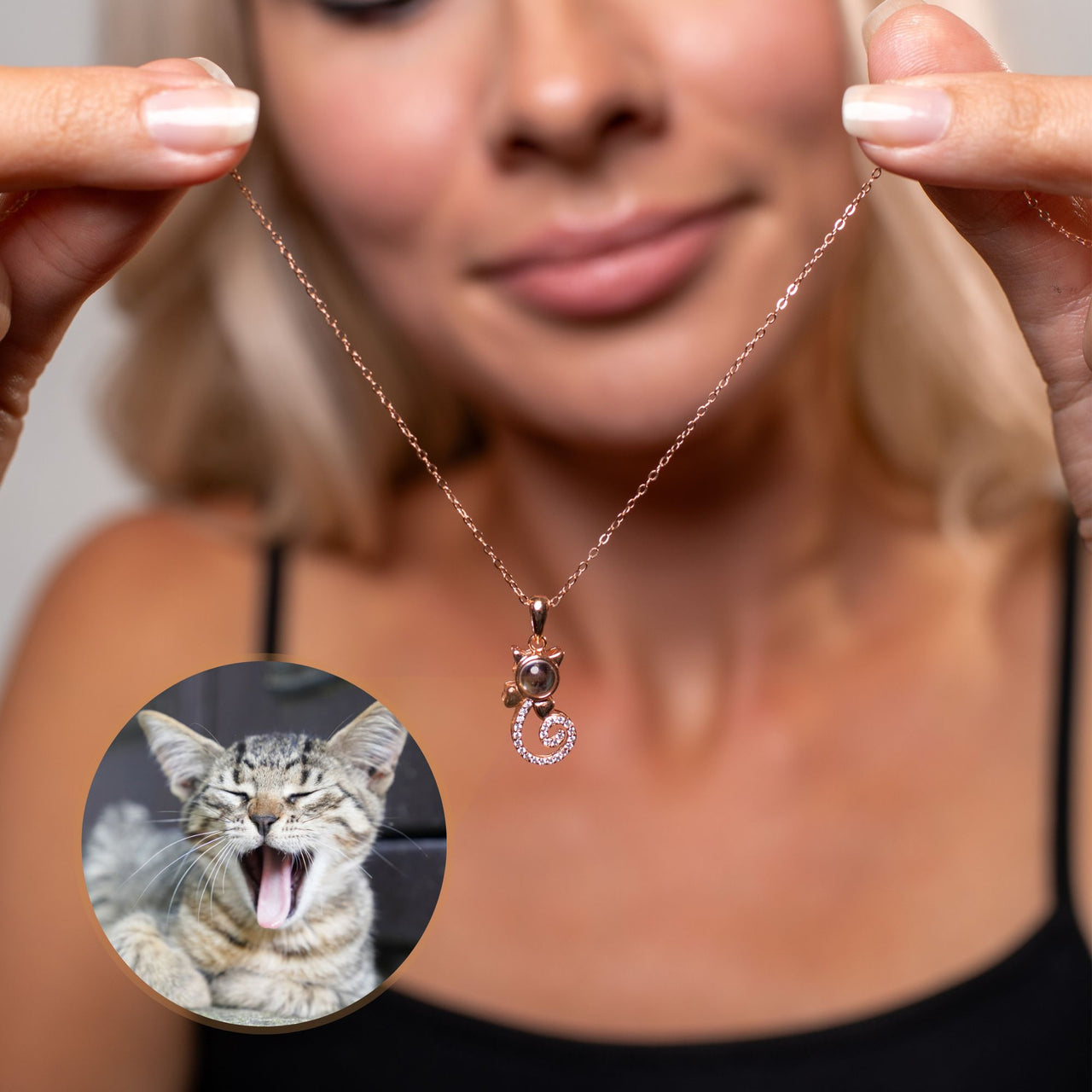 Kitten Photo Necklace