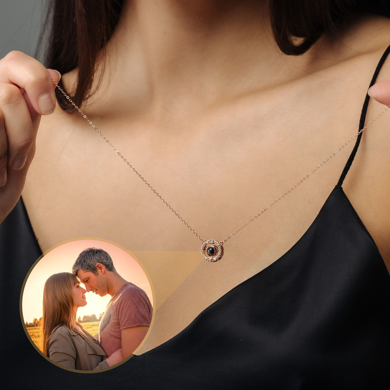 Circular Photo Necklace