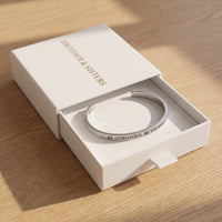 Thumbnail for Be Gorgeous, Be Yourself, silver bracelet — gift box | SKU: bgby-rg
