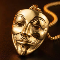 Thumbnail for Vendetta Necklace Gold – macro detail of the lion head | Brother & Sisters | SKU: Gold