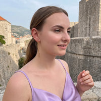 Thumbnail for The Pendantes, gold earrings — getaway | SKU: lespendantes