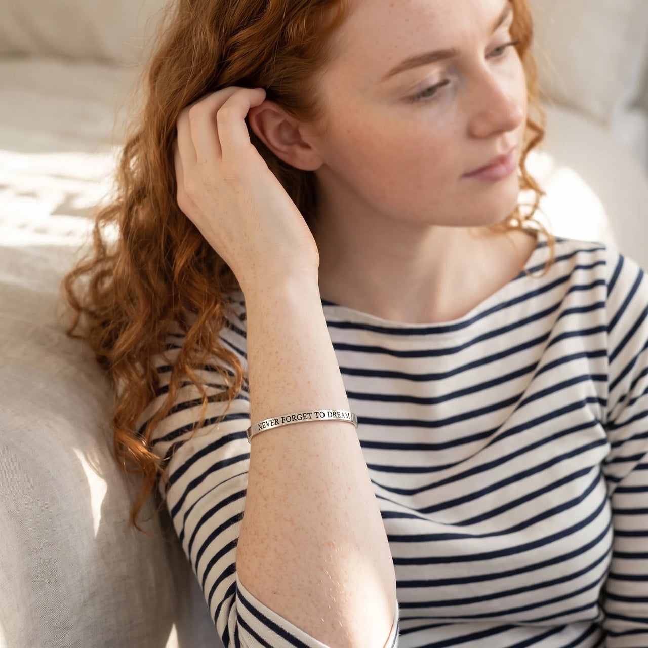 Graduation gift for her — worn, everyday gesture, silver | SKU: nftd-wg