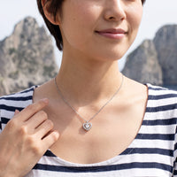 Thumbnail for Silver necklace worn on a summer trip | SKU: 505744