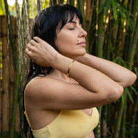Thumbnail for Travel bracelet — worn in the shower, waterproof, gold | SKU: ttfa-g